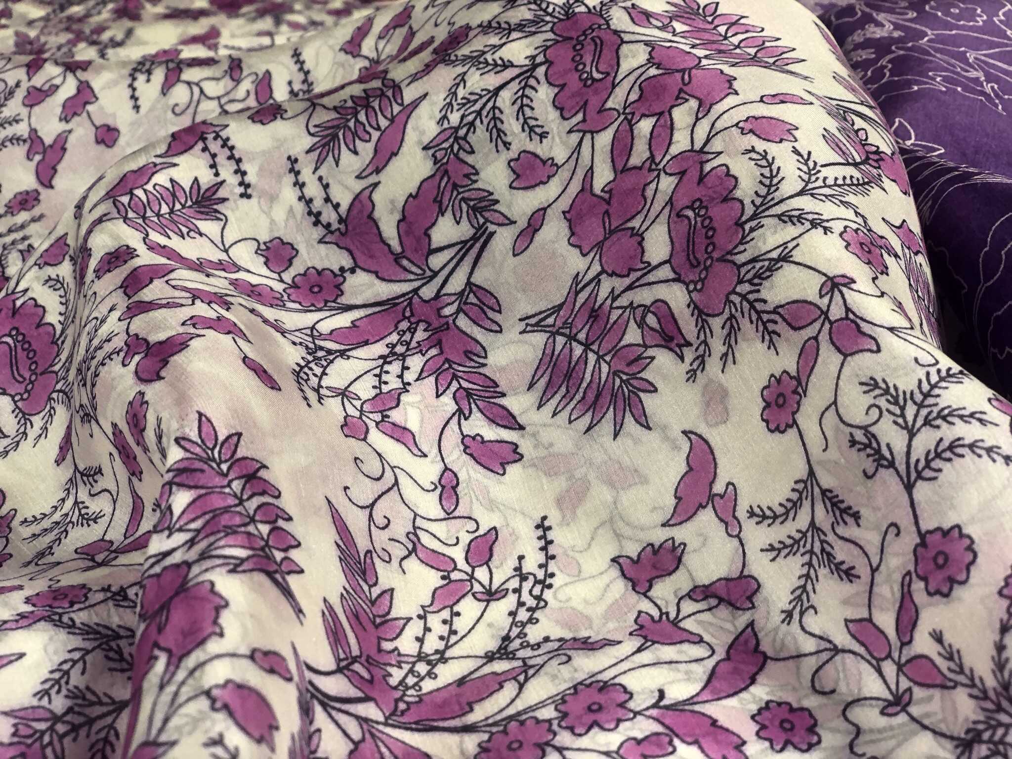 Jedwab Naturalny Kwiaty - obrazek 2